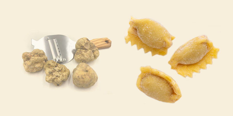 Agnolotti del Plin alla carne e tartufo - Pastificio Destefano Bollengo - Ivrea