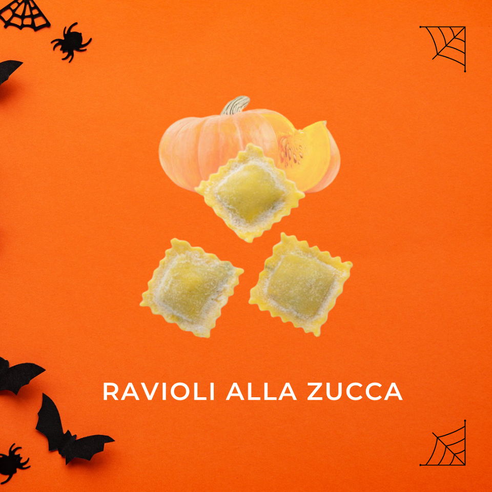 Ravioli alla zucca - Pastificio Destefano Bollengo - Ivrea